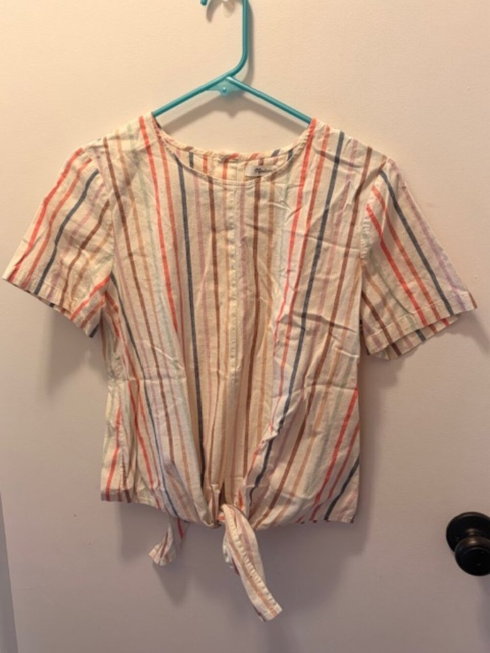 Madewell Button-Back Tie Top